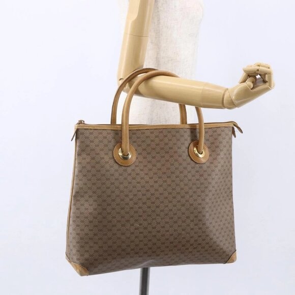 GUCCI Micro GG Supreme Hand Bag PVC Beige Gold 02 39 4947 Auth ep11737 - Picture 16 of 16